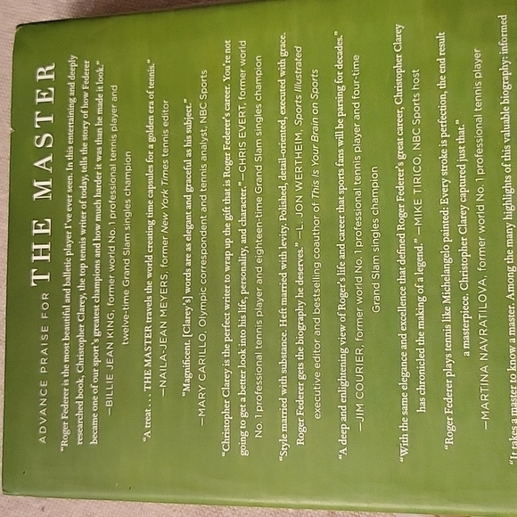 The Master, Roger Federer biography, hardcover - Picture 4 of 5